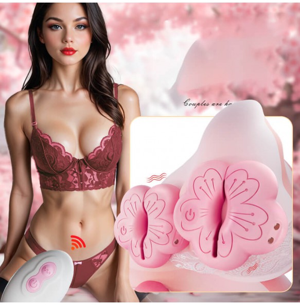 YUNMAN - Peach Blossom Nipple Clamps (Chargeable - Pink)